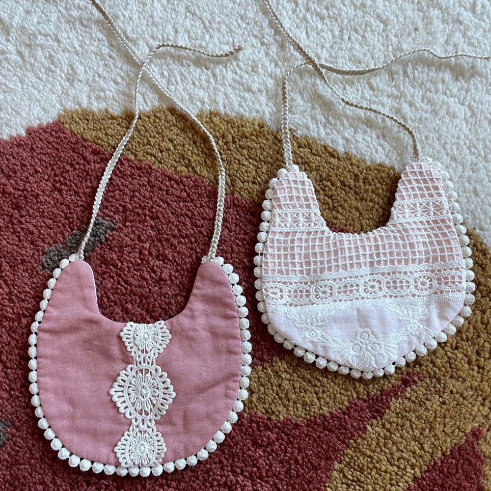 Handmade baby bibs